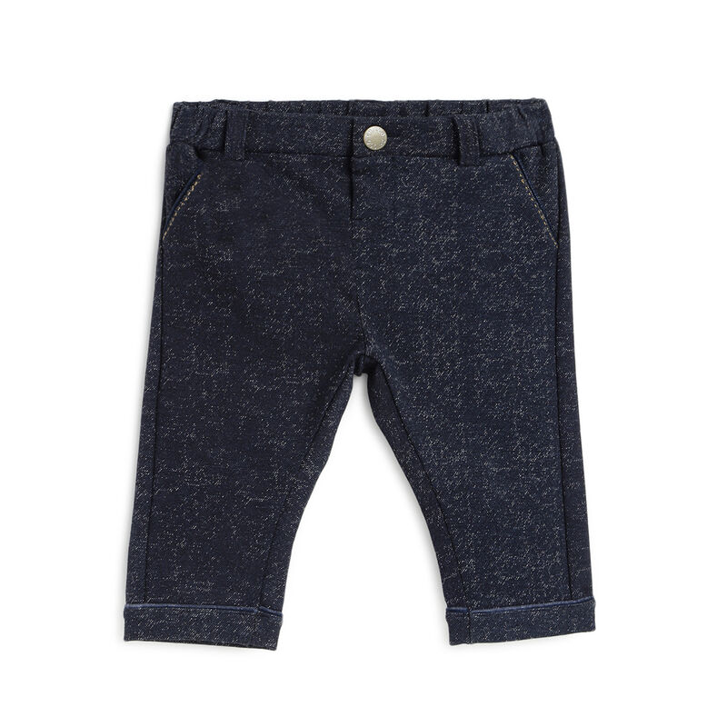 Boys Dark Blue Solid Long Trouser image number null